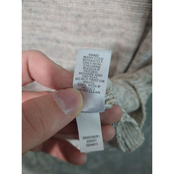 Pure J Jill Sweater Womens Large Beige Linen Blend Pullover Short Sleeve Sheer - Picture 7 of 8